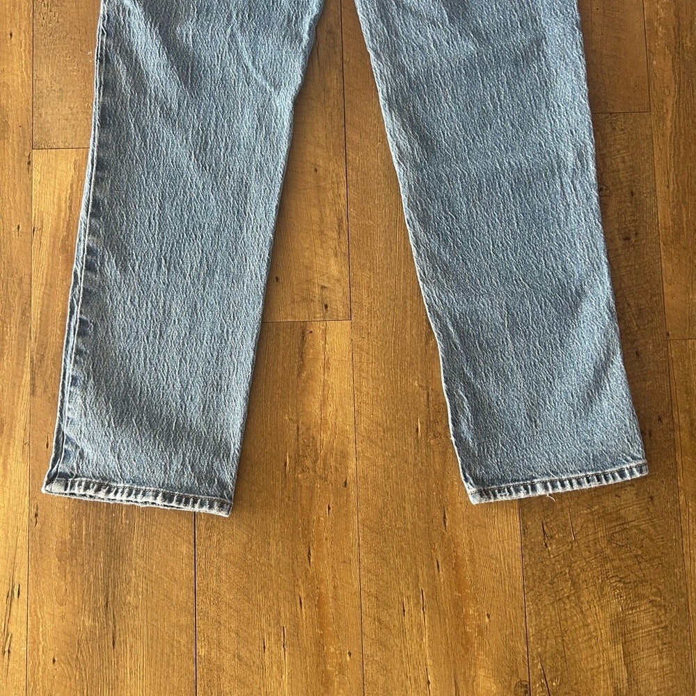 PacSun High Rise Stretch Dad Jeans 26 | Vintage Light Wash Straight Leg - Picture 10 of 12